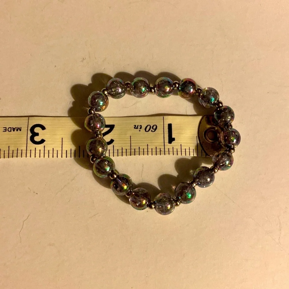 NWOT Kids stretch bracelet,3 bracelet bundle, Beaded, Shimmer, Iridescent​​